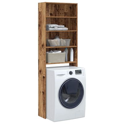 VidaXL Skrinka na práčku Old Wood 64x24x190 cm