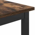 vidaXL stôl Dymová dub 100 x 40 x 100,5 cm Inžinierske drevo a oceľ