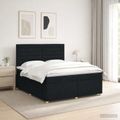 vidaXL Posteľ boxspring s matracom Čierna 140 x 200 cm Látka