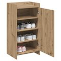 vidaXL Skriňa na topánky 48 x 36 x 92 cm Kompozitné drevo Dub artisan
