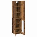 vidaXL Highboard 2 ks Staré drevo 34,5 x 34 x 180 cm Kompozitné drevo