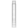 vidaXL Oblúkové gabiónové koše 9ks 200x50x180/200cm pozinkované železo