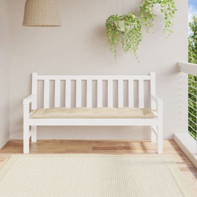 vidaXL Podložka na záhradnú lavičku 150x50x7 cm, oxfordská látka