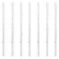 vidaXL Drôtené pletivo+stĺpiky, pozinkovaná oceľ 15x0,8 m, strieborné