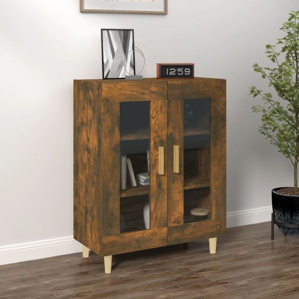 vidaXL Komoda dymový dub 69,5x34x90 cm kompozitné drevo