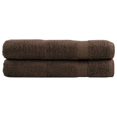 vidaXL Prémiové uteráky do sauny SOLUND 2 ks hnedé 80x200 cm 600 g/m2