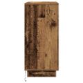 vidaXL Nočný stolík Staré drevo 71 x 34,5 x 75 cm Kompozitné drevo