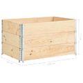 vidaXL Vyvýšené záhony 3 ks 50x100 cm borovicový masív