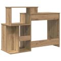 vidaXL Stôl Remeselný dub 120,5 x 44 x 88,5 cm Kompozitné drevo