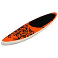 vidaXL Nafukovací Stand Up Paddleboard 366x76x15 cm oranžový