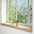 vidaXL Okenný parapet 2 ks 100x20x2 cm neošetrený dubový masív