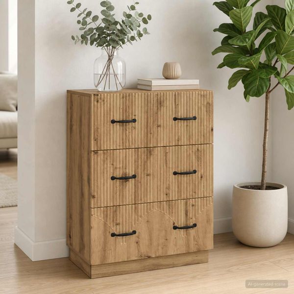vidaXL Zásuvkový kabinet 66 x 34,5 x 87 cm Kompozitné drevo