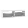 vidaXL TV skrinky 2 ks s LED svetlami biele 75x35x40 cm