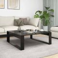 vidaXL Konferenčný stolík čierny 100x100x35cm vysoký lesk drevotrieska