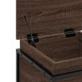 vidaXL Úložný box s vekom hnedý dub 40x40x51,5 cm kompozitné drevo
