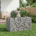 vidaXL Gabiónová vyvýšená posteľ 100 x 60 x 55 cm Pozinkovaná oceľ