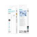Silicónový kábel BWOO 3A X329L USB - Lightning 3A 1 m biely