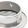 vidaXL Kryty vzduchových ventilátorov 4 ks Strieborná 80 mm