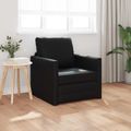 vidaXL Rozkladacia posteľ Čierna 74 x 77 x 81 cm Umelá koža
