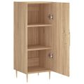 vidaXL Komoda dub sonoma 34,5x34x90 cm spracované drevo