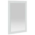 vidaxl Zrkadlo FAUSKE Biela 43 x 3,5 x 77 cm Obdĺžnikový