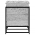 vidaXL Úložný box s vekom sivá sonoma 80x40x51,5 cm kompozitné drevo