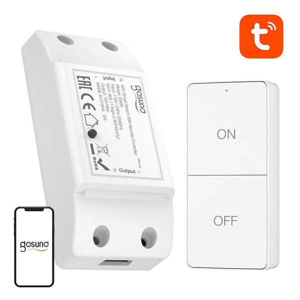 Gosund SW20 10A WiFi Smart Switch + diaľkové ovládanie, Tuya