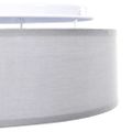 vidaXL Stropná lampa so bodmi Sivá 38 x 38 x 13,5 cm látka