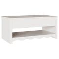 vidaXL Konferenčný stolík so zásuvkou Drammen Biela 99 x 55 x 45 cm