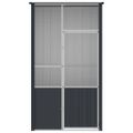 vidaXL Klietka pre vtáky antracitová 115x78x200 cm pozinkovaná oceľ