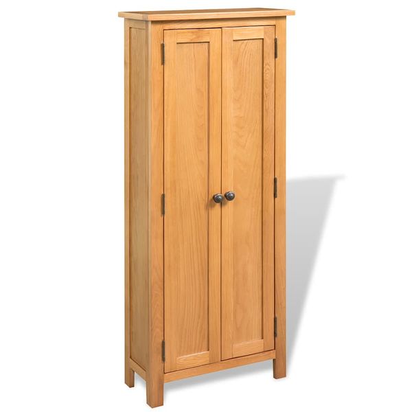 vidaXL Skladovacia skriňa 50x22x122 cm, dubový masív