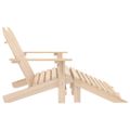 vidaXL 2-miestna záhradná stolička a taburetka Adirondack jedľa