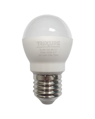 LED žiarovka Trixline 8W 736lm E27 G45 neutrálna biela