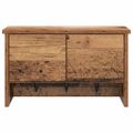 vidaXL Vešiak na stenu Nástenná montáž Staré drevo 50 x 20 x 30 cm