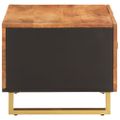 vidaXL Konferenčný stolík hnedo-čierny 80x50x40 cm masívne mago