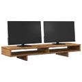 vidaXL Stojan na monitor staré drevo 100x27x15 cm kompozitné drevo