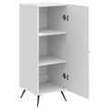 vidaXL Servírovacia skriňa Biela s vysokým leskom 33 x 34,5 x 90 cm