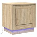 vidaXL Nočný stolík Sonoma dub 44 x 34,5 x 45 cm Kompozitné drevo