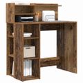 vidaXL Stôl Staré drevo Kompozitné drevo 90 x 48 x 101,5 cm