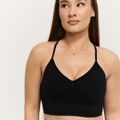 Bezšvová športová podprsenka Sculpt Black- GymBeam, veľkosť XL