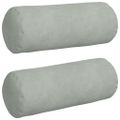 vidaXL Podložkové vankúše 2 pcs Svetlosivá Ø 15 x 40 cm