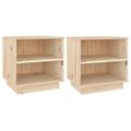 vidaXL Nočné stolíky 2 ks 40x34x40 cm masívne borovicové drevo