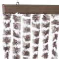 vidaXL Záves proti hmyzu sivohnedý a biely 100x200 cm ženilka