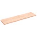 vidaXL Stolová doska 200x50x(2-4) cm neošetrený dubový masív