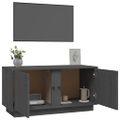 vidaXL TV skrinka sivá 80x35x40,5 cm masívna borovica