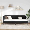 vidaXL Rohový rám postele Čierny 80 x 200 cm Zamat