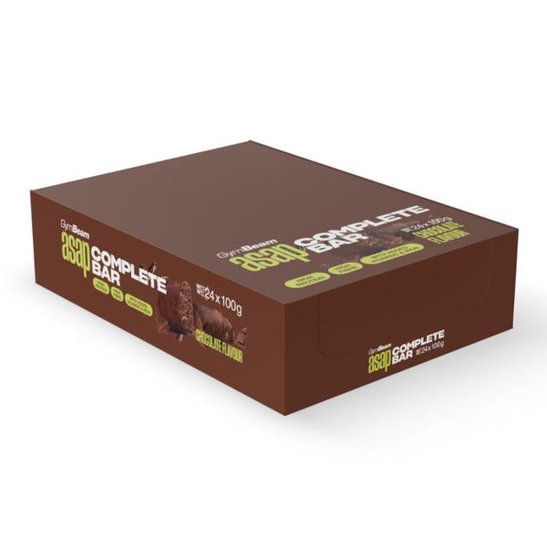 ASAP Complete Bar - GymBeam, čokoláda, 24 x 100 g