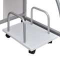 vidaXL Počítačový stôl biely 110x52x88,5 cm spracované drevo