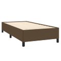 vidaXL Posteľný rám boxsping s matracom hnedý 80x200 cm látka