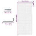 vidaXL Záves na dvere 90x220 cm hliník